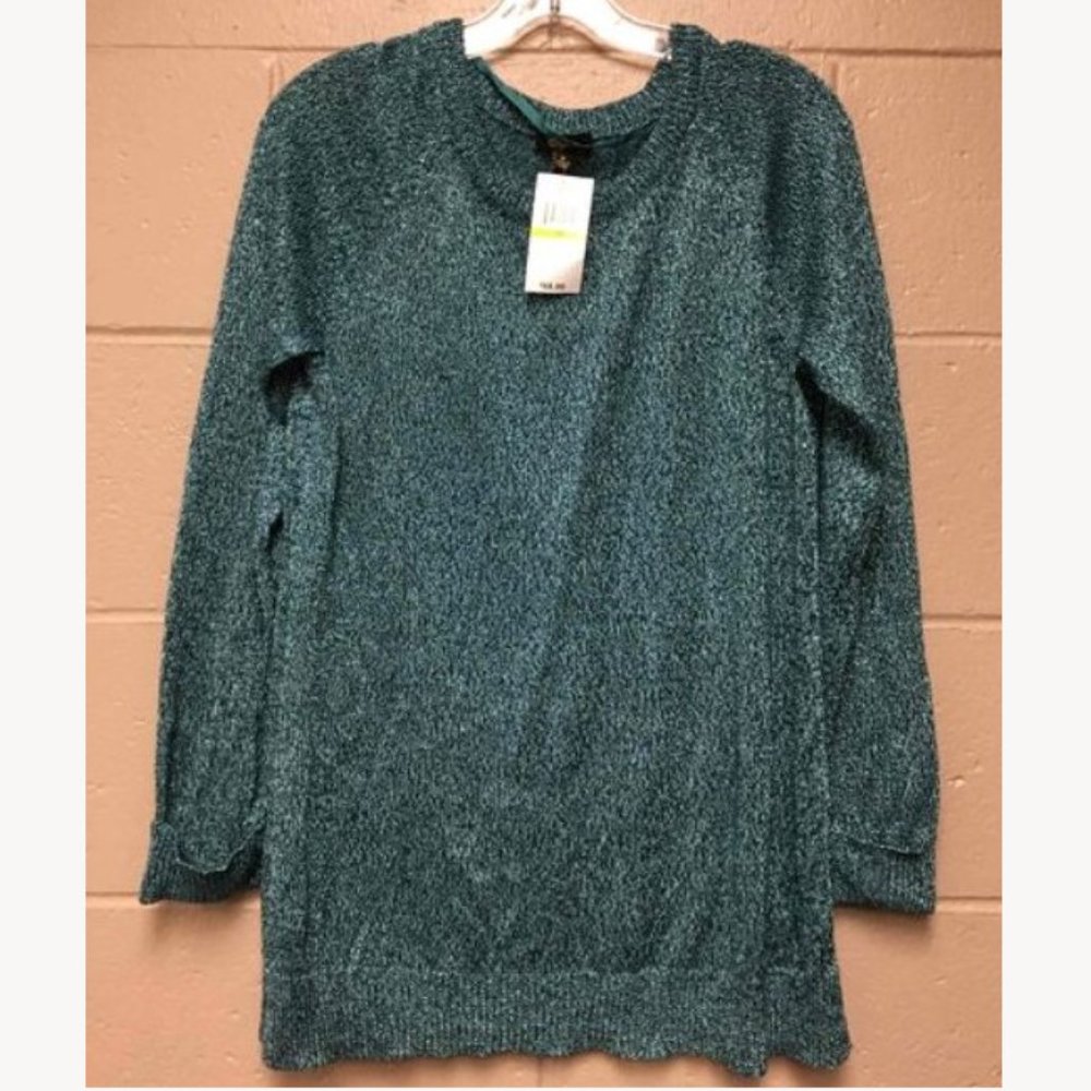 Cupio Metallic Tunic Sweater M NWT